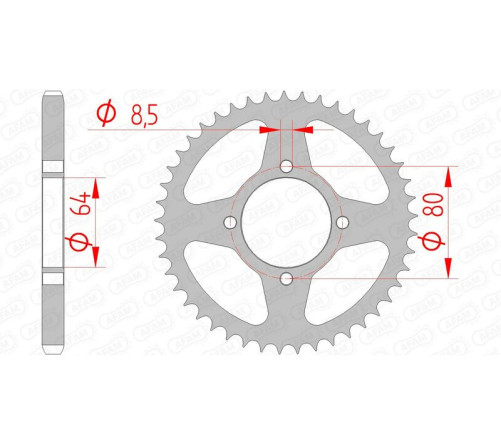 Couronne AFAM acier standard 12200 - 428