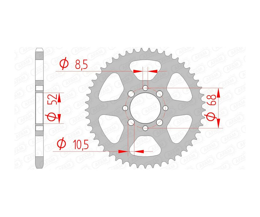 Couronne AFAM acier standard 14100 - 420 - 1074482006