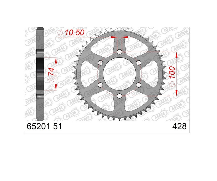 Couronne AFAM acier 65201 - 428 - 1121475001