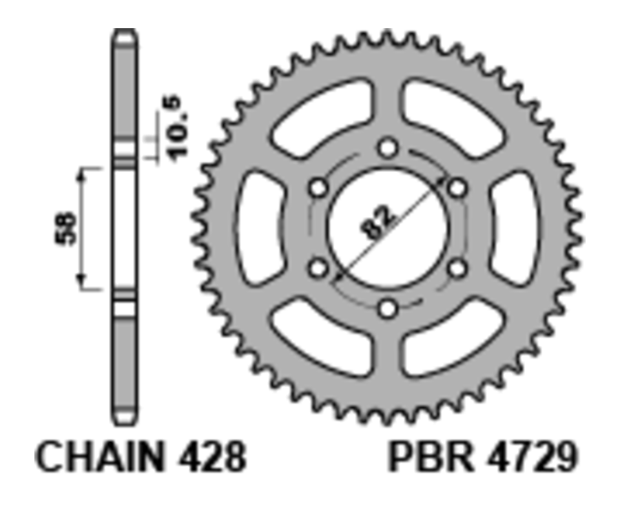 Couronne PBR acier standard 4729 - 428 - 1126482001