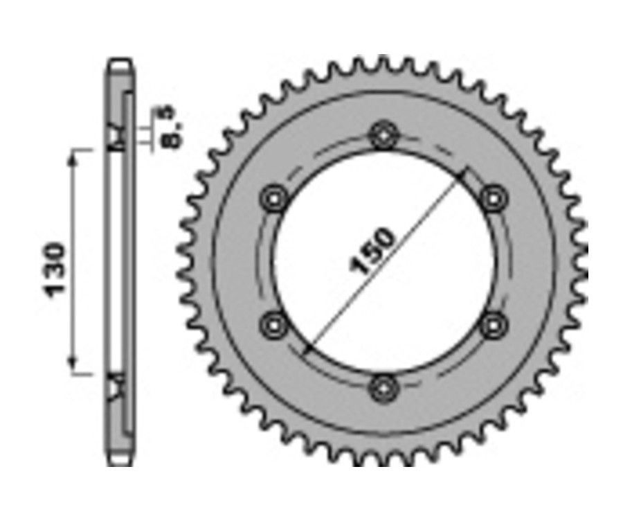Couronne PBR acier C45 standard 4374 - 428 - 1075298001