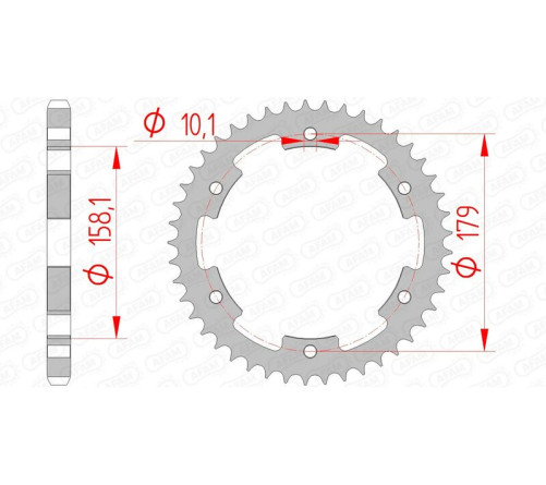Couronne AFAM acier standard 35804 - 525