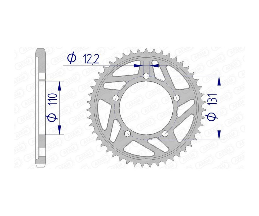 Couronne AFAM aluminium 165800 - 525 - 1074577006