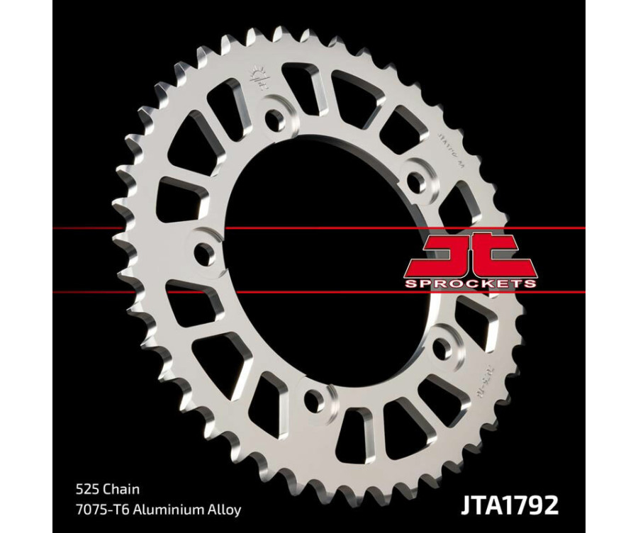 Couronne JT SPROCKETS aluminium ultra-light 1792 - 525 Couronne JT SPROCKETS aluminium ultra-light 1792 - 525