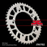 Couronne JT SPROCKETS aluminium ultra-light 1792 - 525 - 1096563001