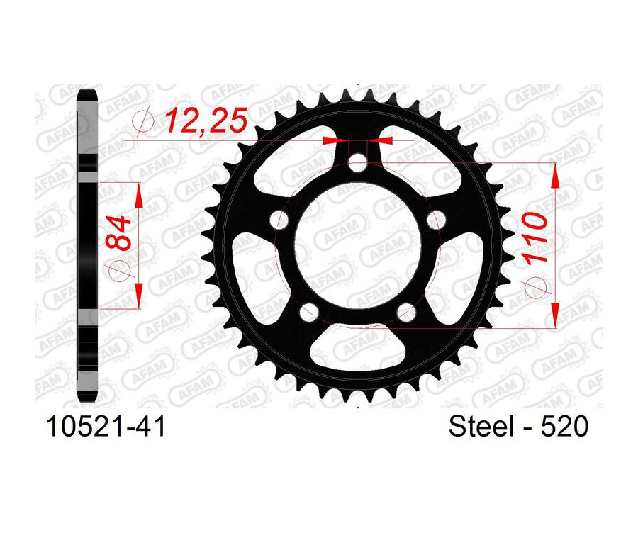 Couronne AFAM acier standard 10521 - 520 - 1096615001