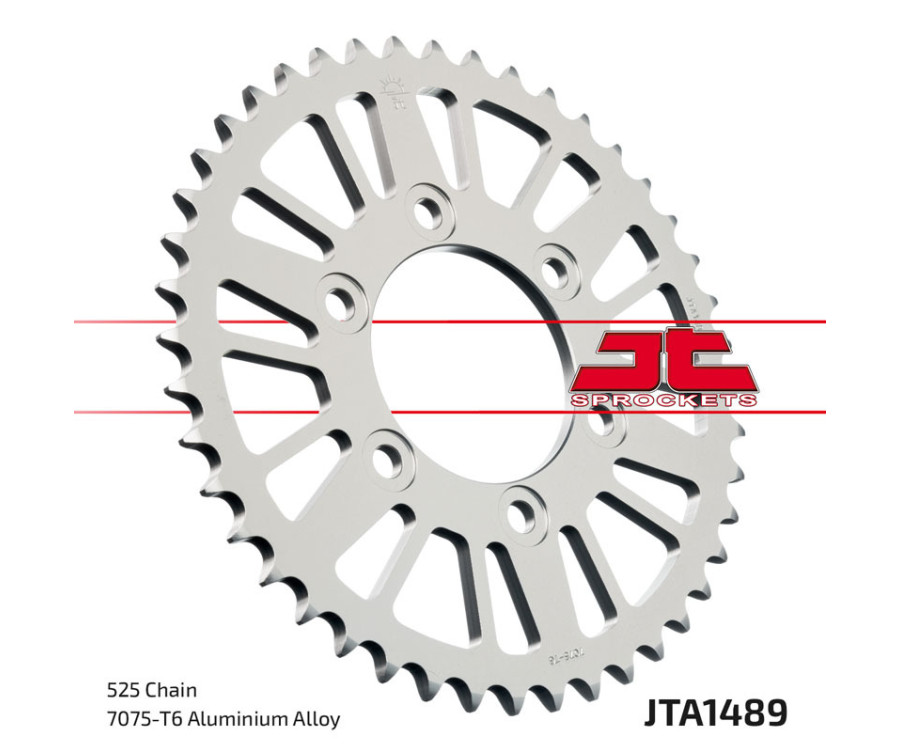 Couronne JT SPROCKETS aluminium ultra-light 1489 - 525 - 1096562001