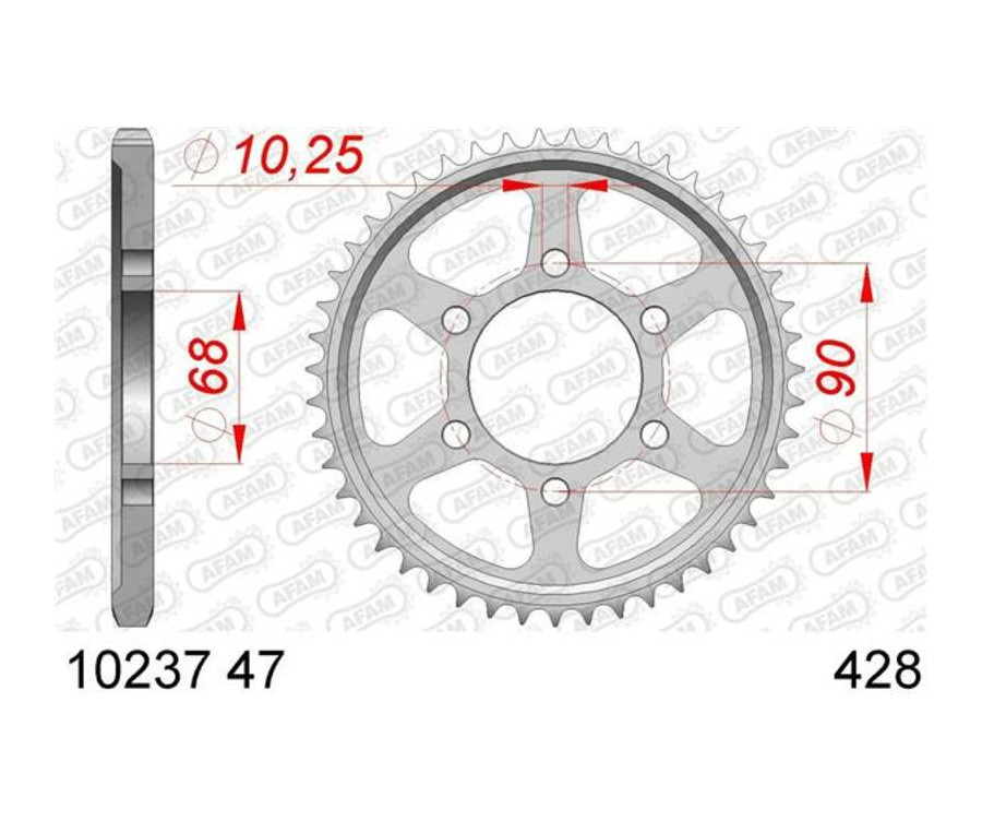 Couronne AFAM acier standard 10237 - 428 - 1074343001
