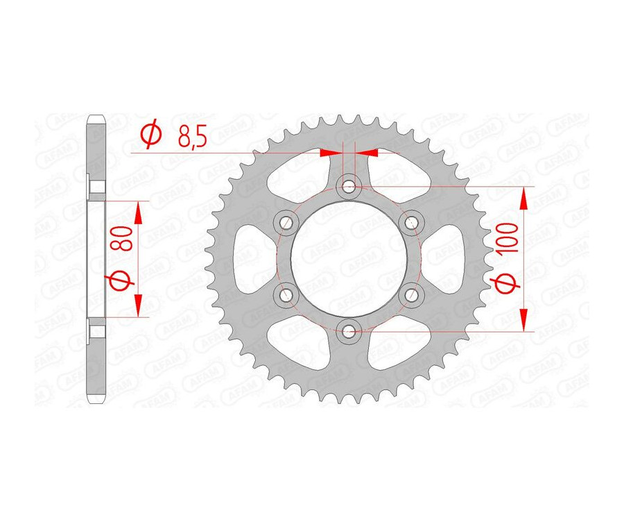 Couronne AFAM acier standard 80105 - 420 - 1074749002