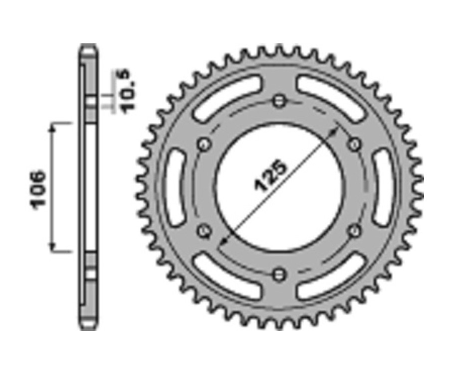Couronne PBR aluminium ultra-light 4530 - 520 - 1075488002