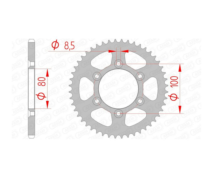 Couronne AFAM acier standard 80103 - 420 - 1074747001