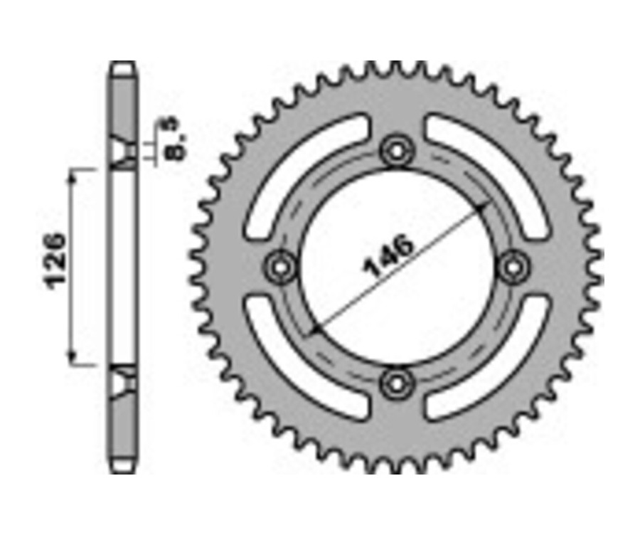 Couronne PBR acier C45 standard 822 - 428 - 1075443001