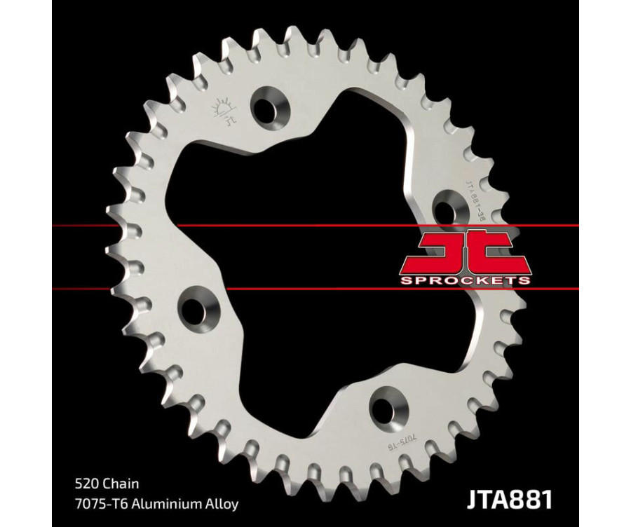 Couronne JT SPROCKETS aluminium ultra-light 881 - 520 - 1096579001