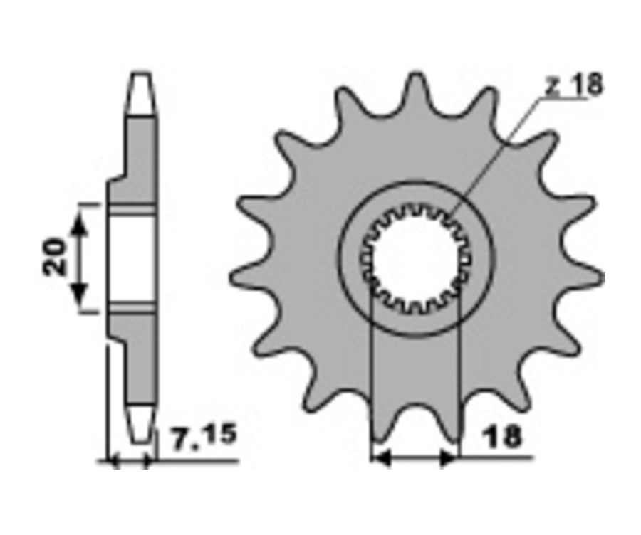 Pignon PBR acier standard 432 - 520 - 1077706002