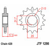 Pignon JT SPROCKETS acier standard 1298 - 428 - 1077221001