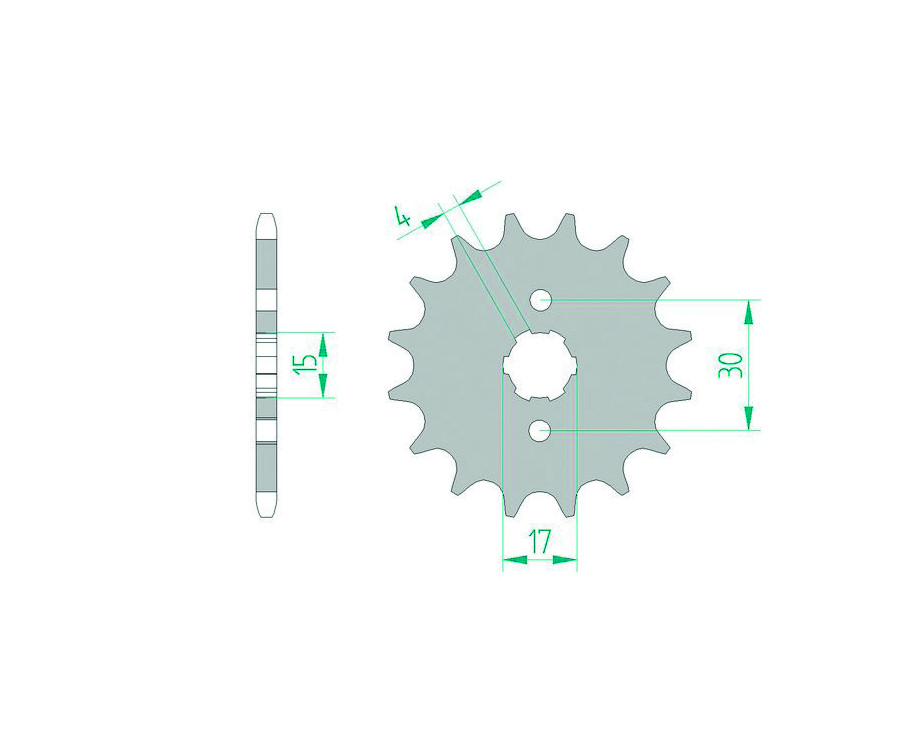 Pignon AFAM acier standard 20101 - 420 - 1074446002