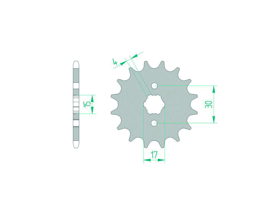 Pignon AFAM acier standard 20101 - 420 - 1074446003