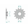 Pignon AFAM acier standard 21311 - 428 - 1075413001