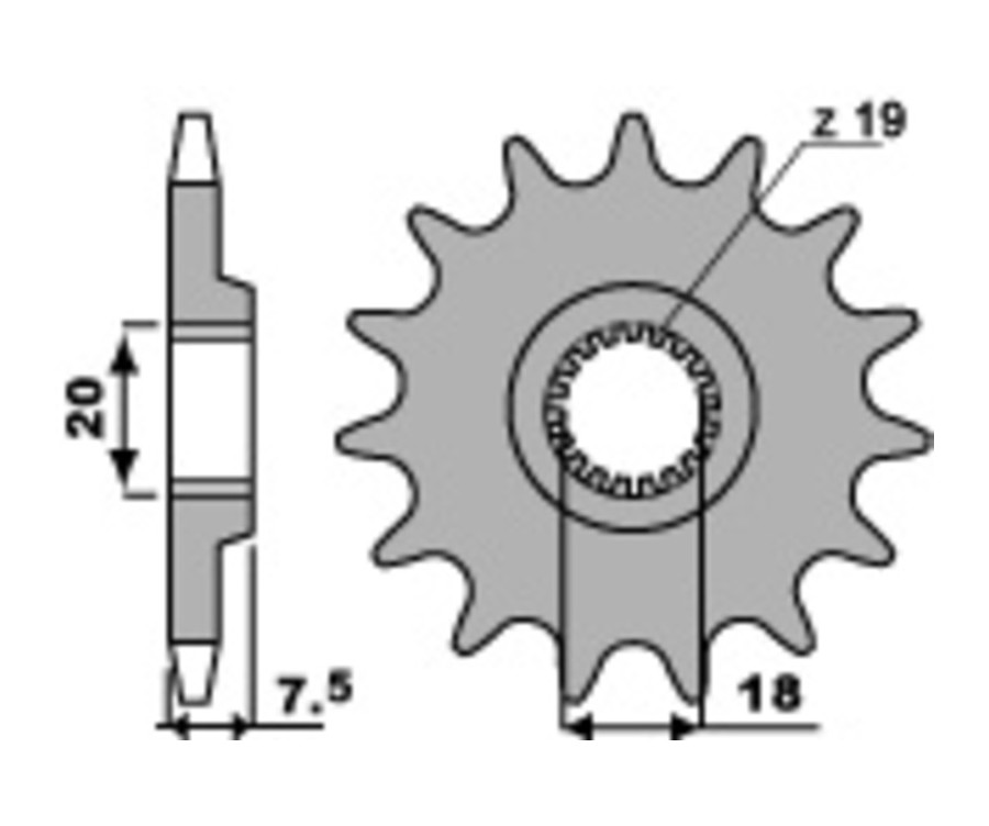 Pignon PBR acier standard 340 - 520 - 1077676001