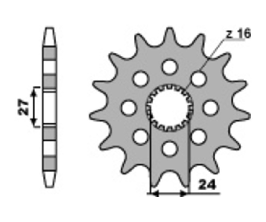 Pignon PBR acier standard 2190 - 530 - 1077603002