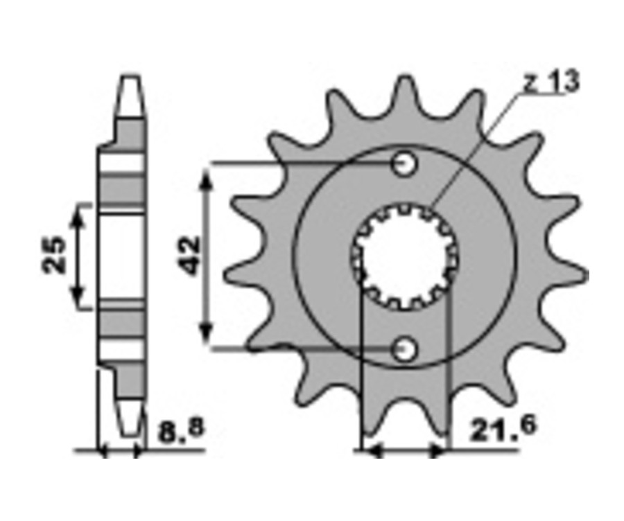 Pignon PBR acier standard 525 - 520 - 1077736002