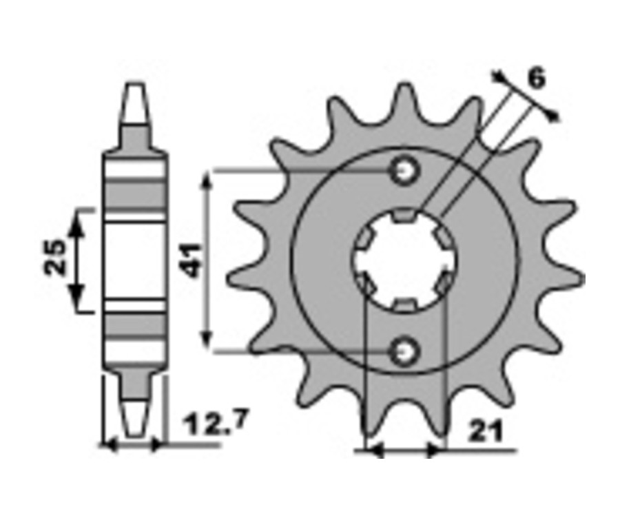 Pignon PBR acier standard 288 - 530 - 1077658002