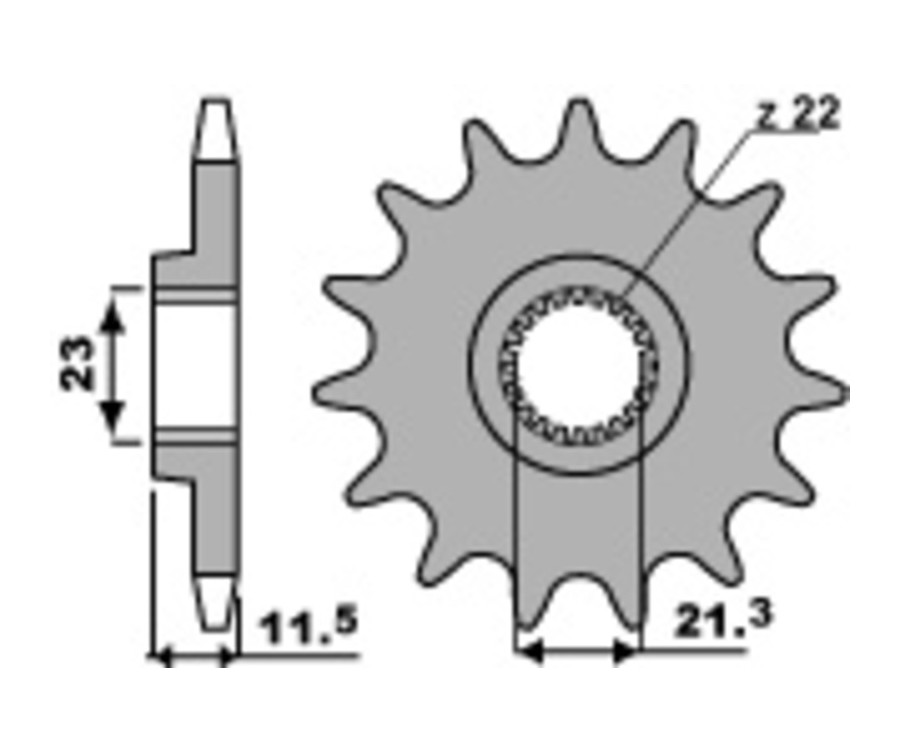 Pignon PBR acier standard 2051 - 520 - 1077529002