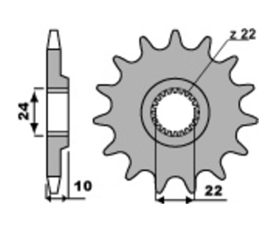 Pignon PBR acier standard 402 - 520 - 1077692003