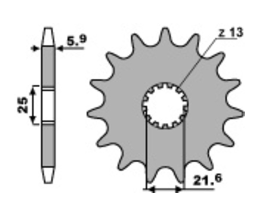 Pignon PBR acier standard 565 - 520 - 1077749005