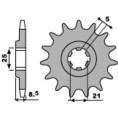 Pignon PBR acier standard 725 - 520 Pignon PBR acier standard 725 - 520