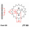 Pignon JT SPROCKETS acier standard 569 - 520 - 1077442004