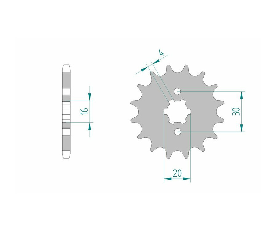 Pignon AFAM acier standard 24200 - 428 - 1076153001