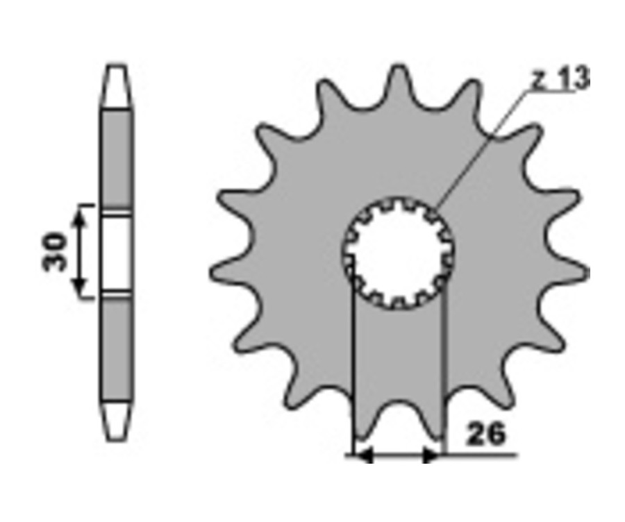 Pignon PBR acier standard 2130 - 525 - 1077581001