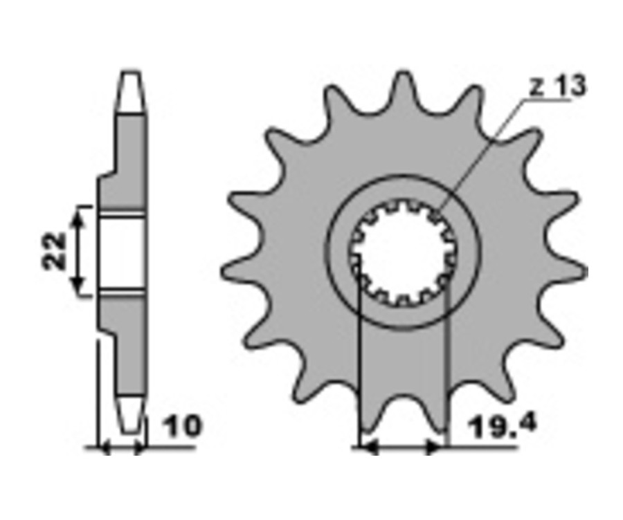 Pignon PBR acier standard 435 - 520 - 1077709005