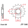 Pignon JT SPROCKETS acier anti-bruit 1345 - 525 - 1126788001
