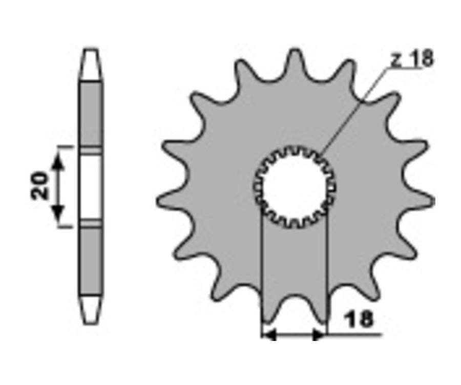 Pignon PBR acier standard 426 - 428 - 1077703001