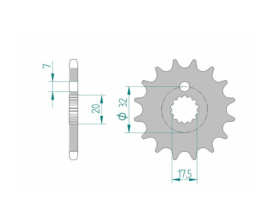 Pignon AFAM acier standard 85200 - 428 - 1077147001