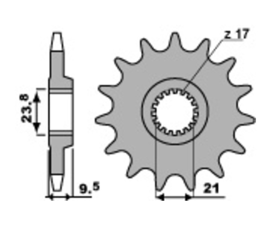 Pignon PBR acier standard 342 - 520 - 1077679002