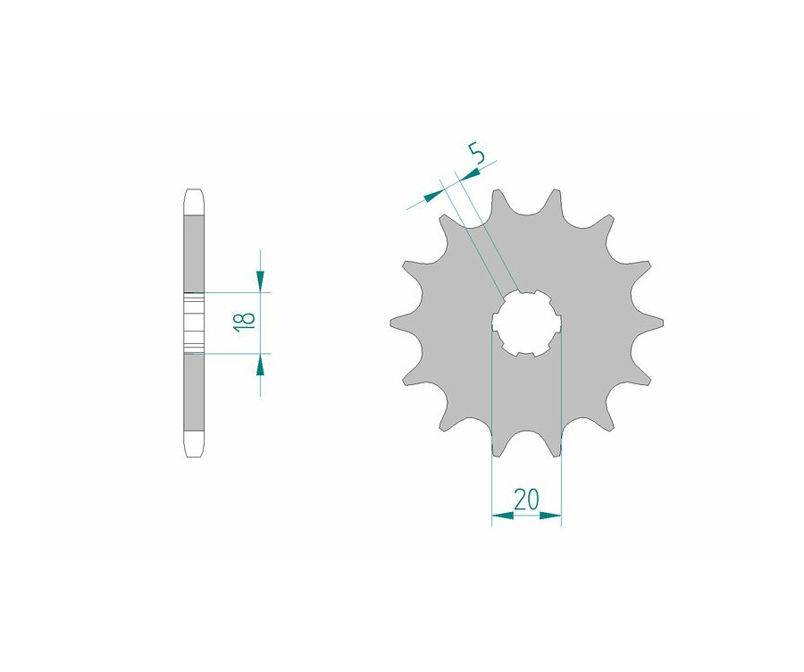 Pignon AFAM acier standard 94305 - 520 - 1077175001