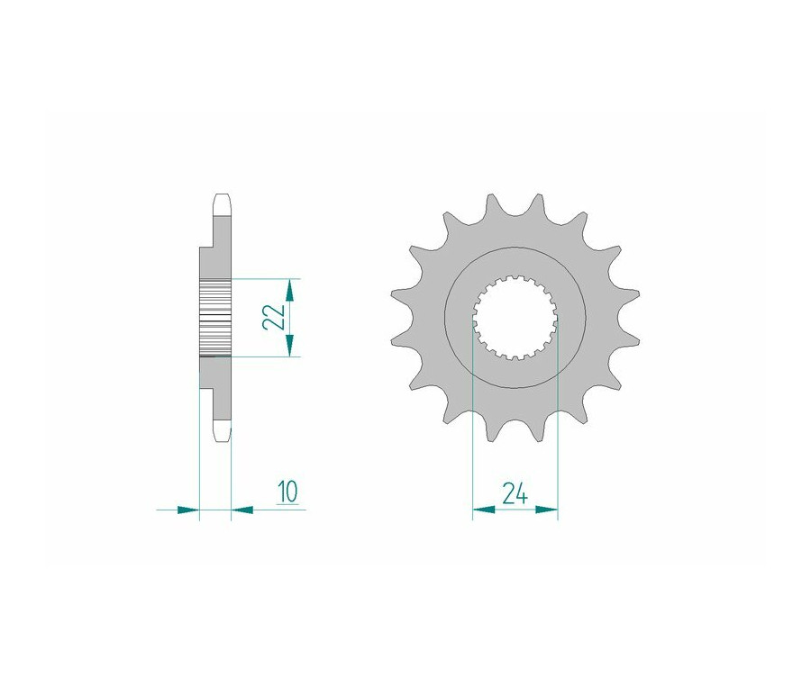 Pignon AFAM acier standard 61301 - 520 Pignon AFAM acier standard 61301 - 520