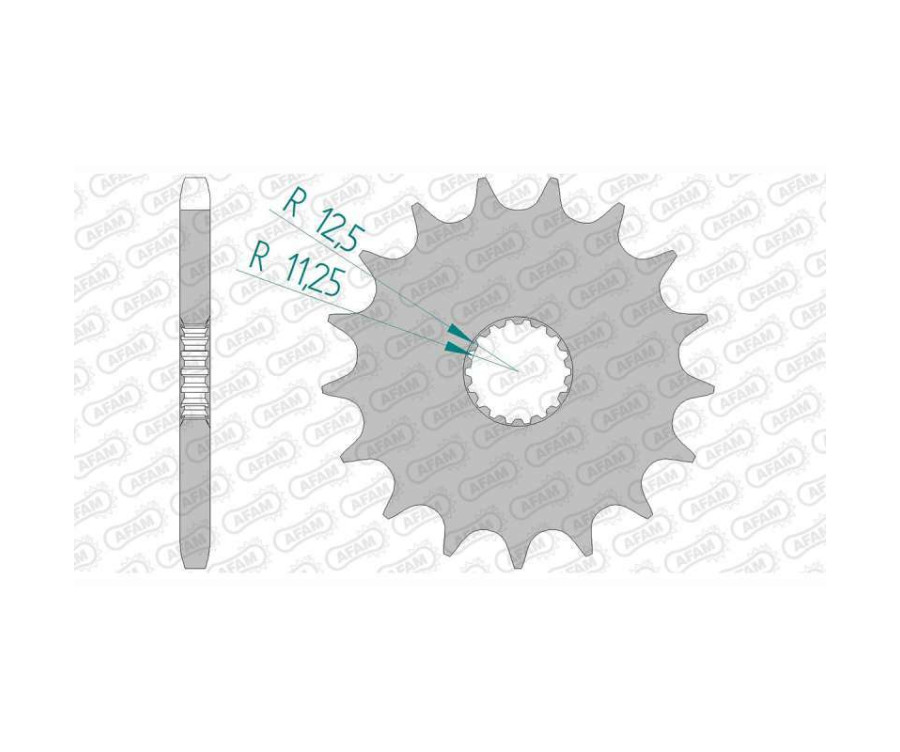 Pignon AFAM acier standard 88900 - 525 - 1077152001