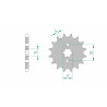 Pignon AFAM acier standard 20107 - 428 - 1074501002