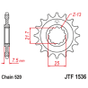 Pignon JT SPROCKETS acier anti-bruit 1536 - 520 - 1126791002