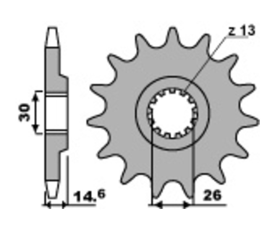 Pignon PBR acier standard 341 - 530 - 1077678001