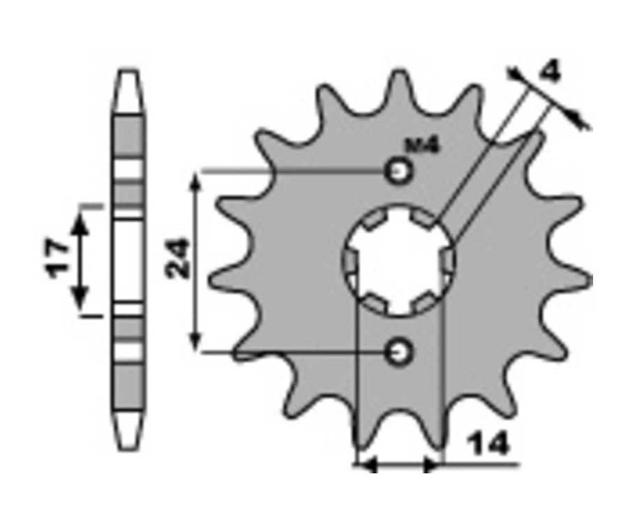 Pignon PBR acier standard 2153 - 420 - 1096599001