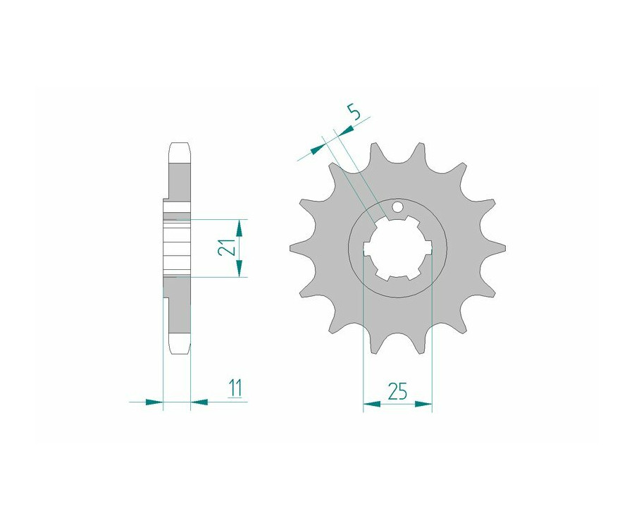 Pignon AFAM acier standard 24400 - 530 - 1076273002