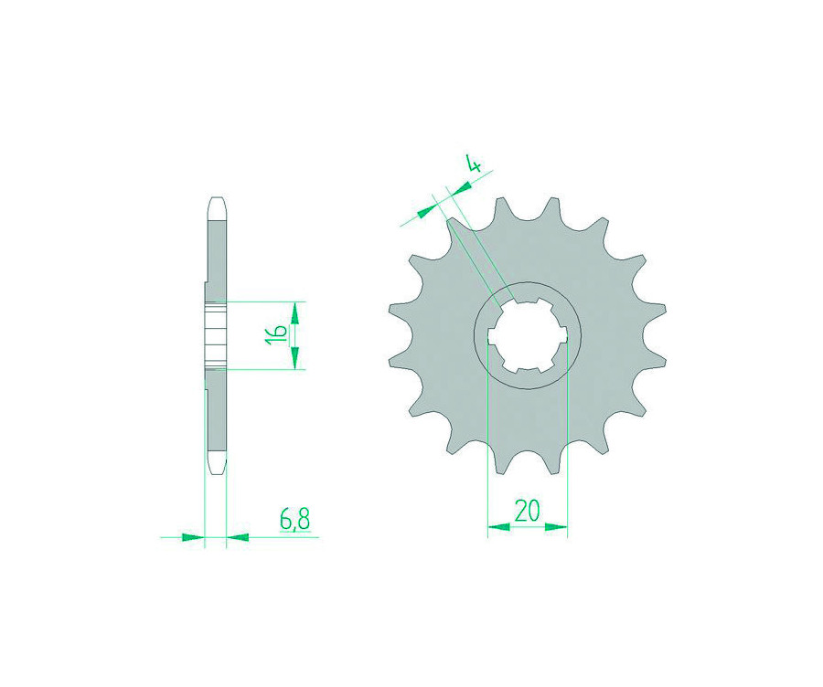 Pignon AFAM acier standard 22103 - 420 - 1075744003