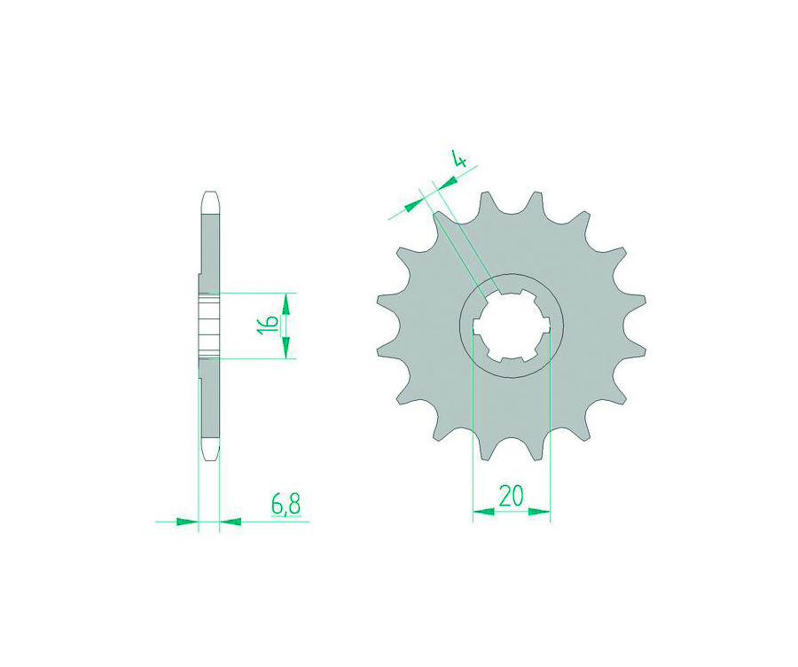 Pignon AFAM acier standard 22103 - 420 - 1075744001