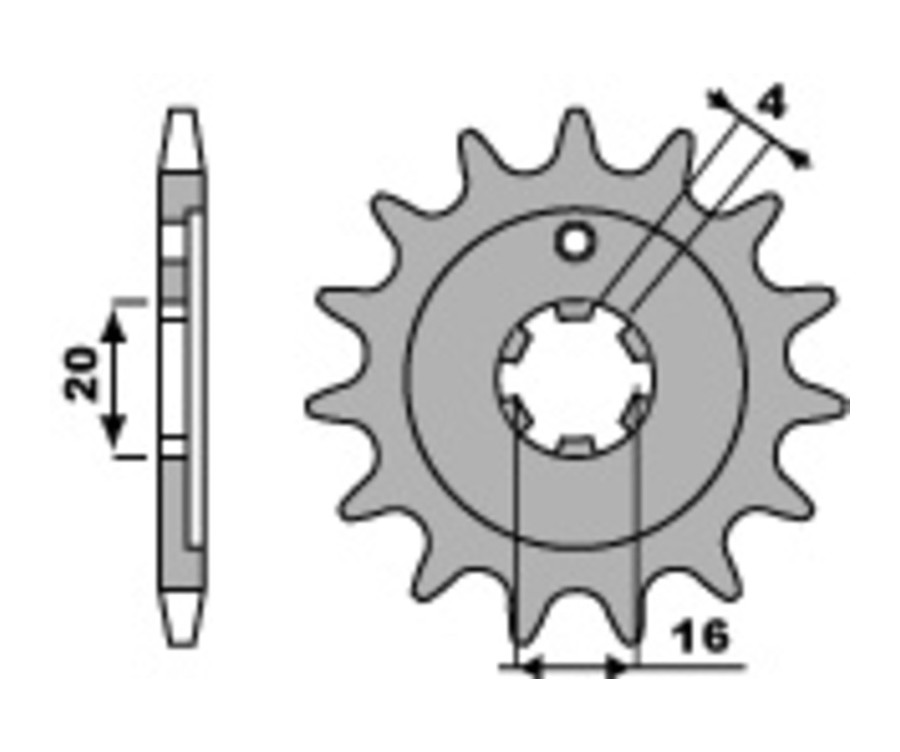 Pignon PBR acier standard 555 - 428 - 1108894001