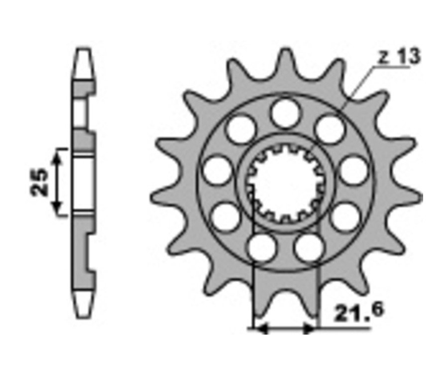 Pignon PBR acier standard 2141 - 520 - 1077585002